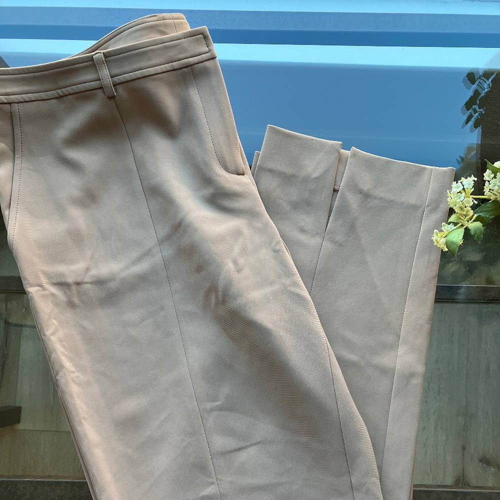 St John's Dress Straight Leg Tan Slacks - Size 12